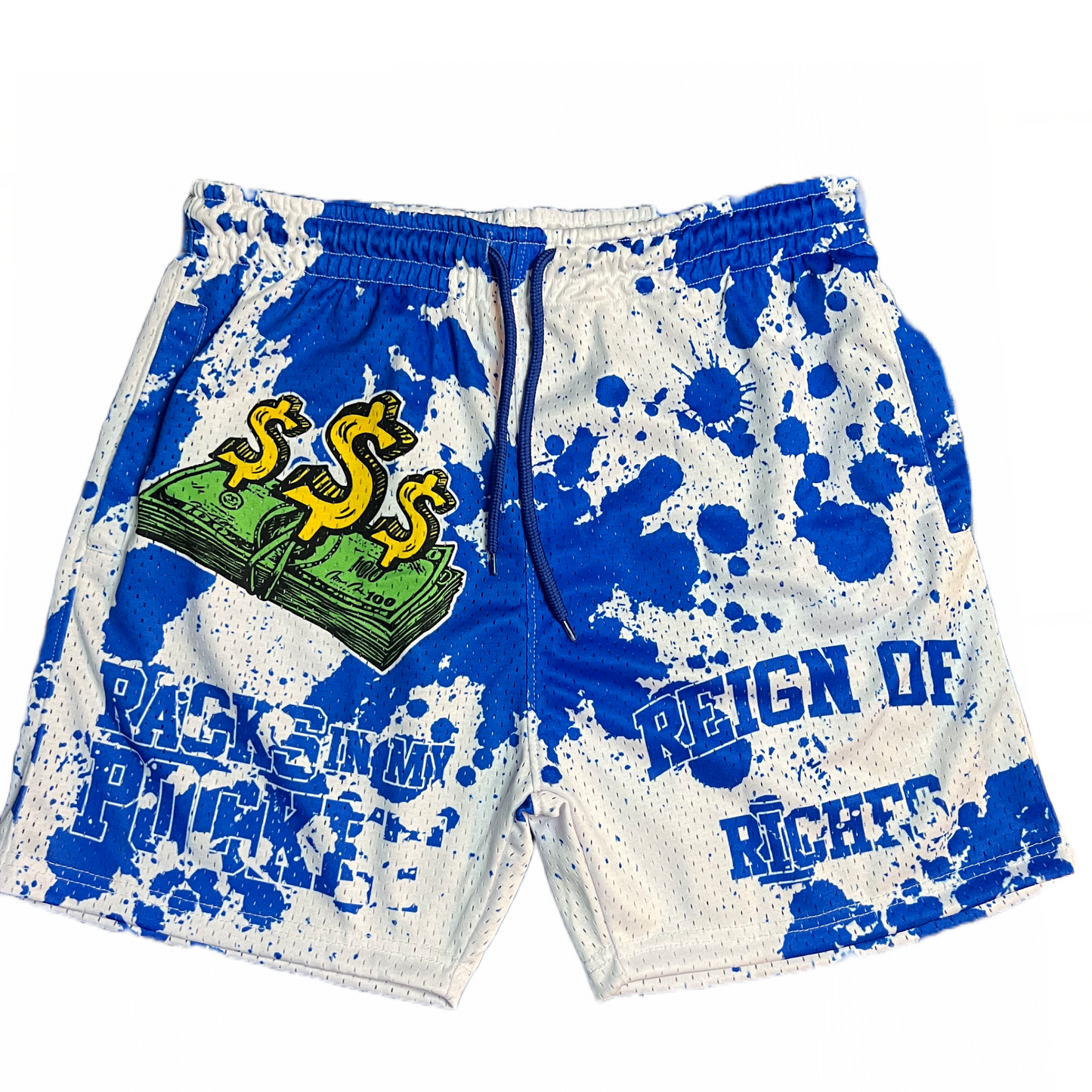 Racks In My Pocket Unisex Mesh Shorts