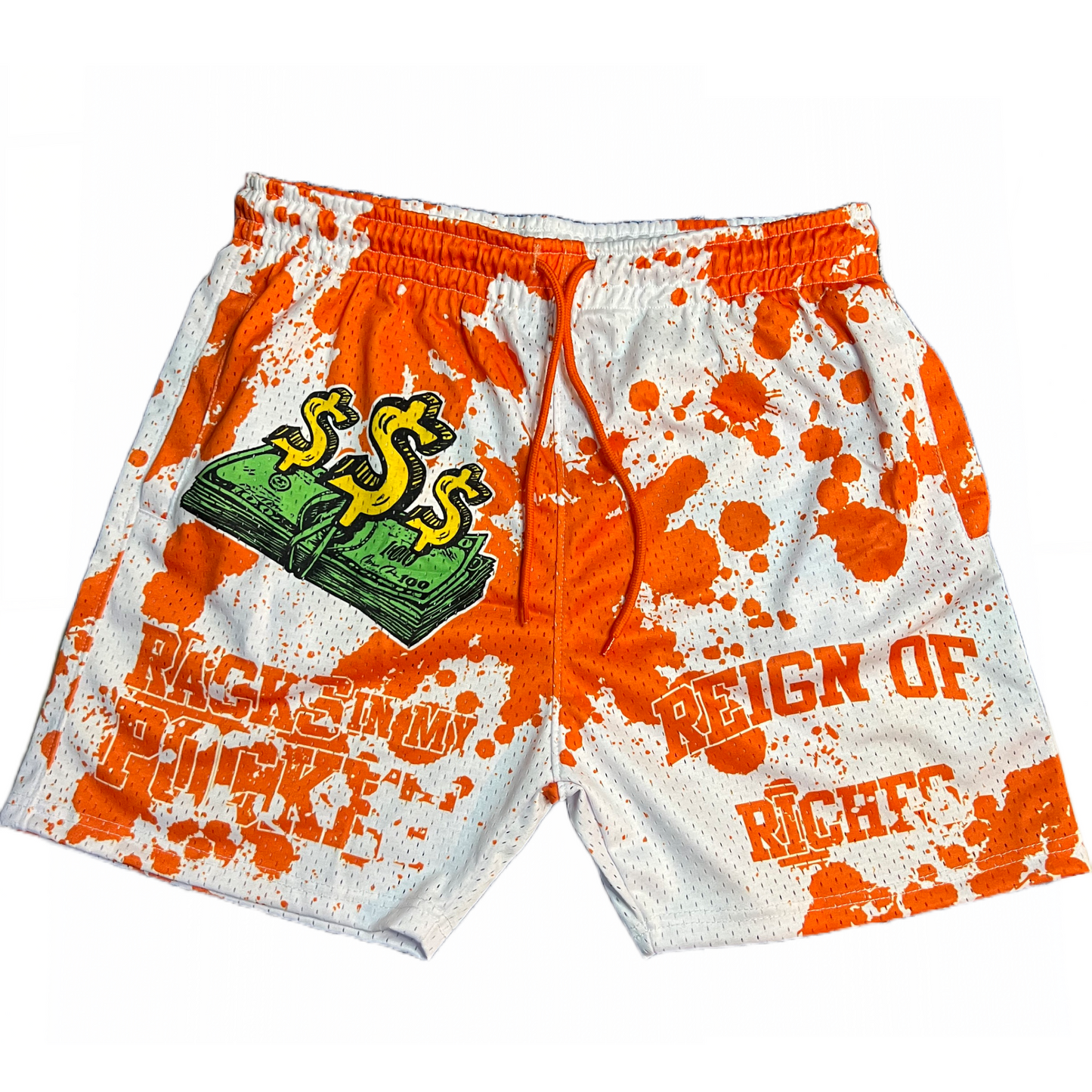 Racks In My Pocket Unisex Mesh Shorts