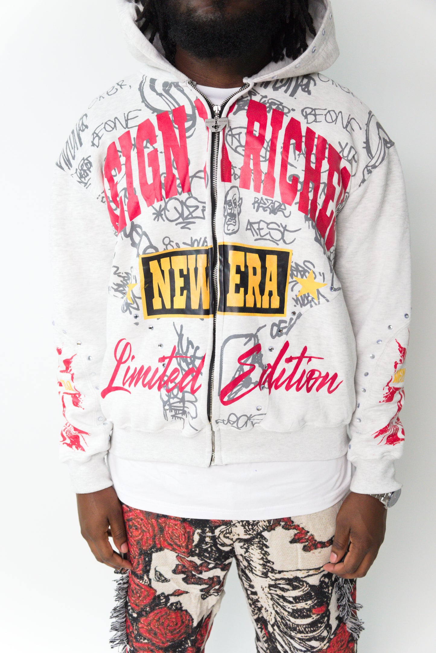 New Era Unisex Hoodie - Light Gray